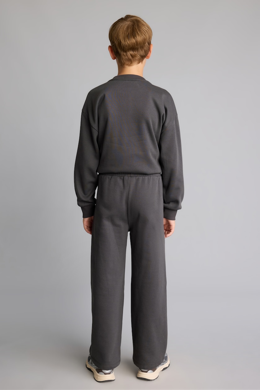 BOYS & TEENS Anthracite Boy Barrel Fit Heavyweight Sweatpants