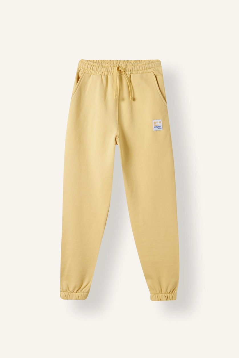 Boys & Teens Yellow بنطرون بجامة رياضي مطبوع قصة عادية