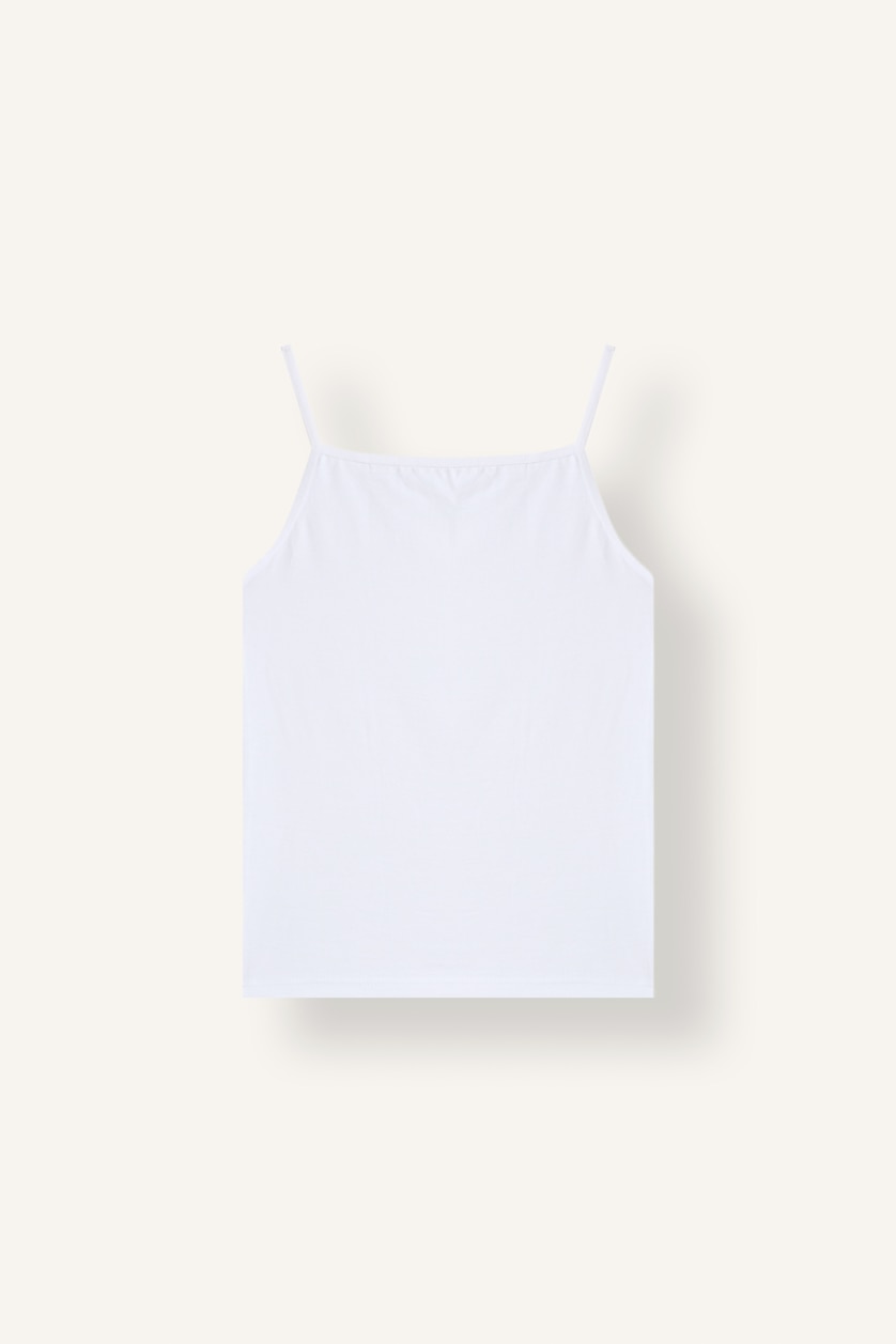 Young Girls - Teen Girls White Girl 2 piece Tank Top