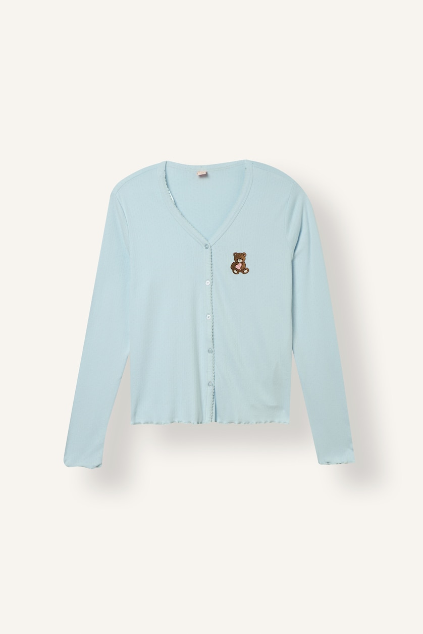 Women Light Blue Regular Fit Long Sleeve 2 Piece Set