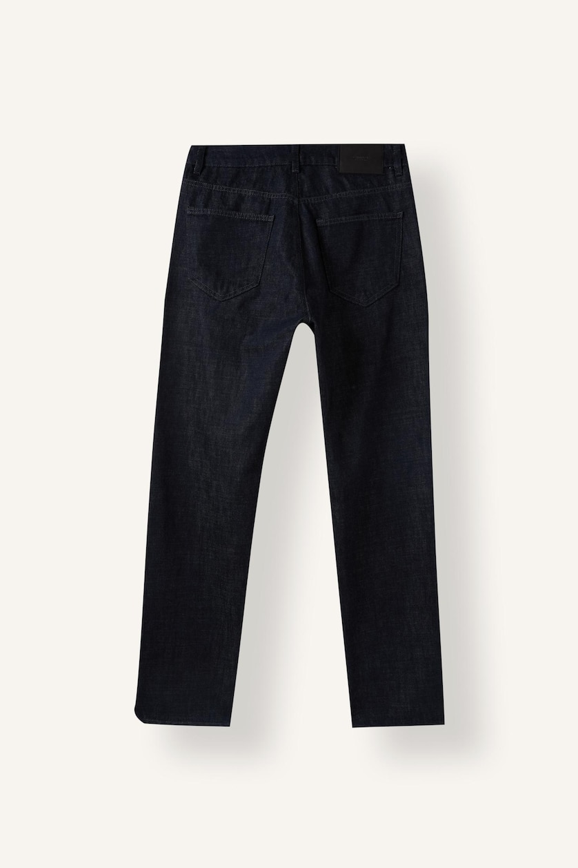 Erkek Koyu Mavi Straight Fıt Jean