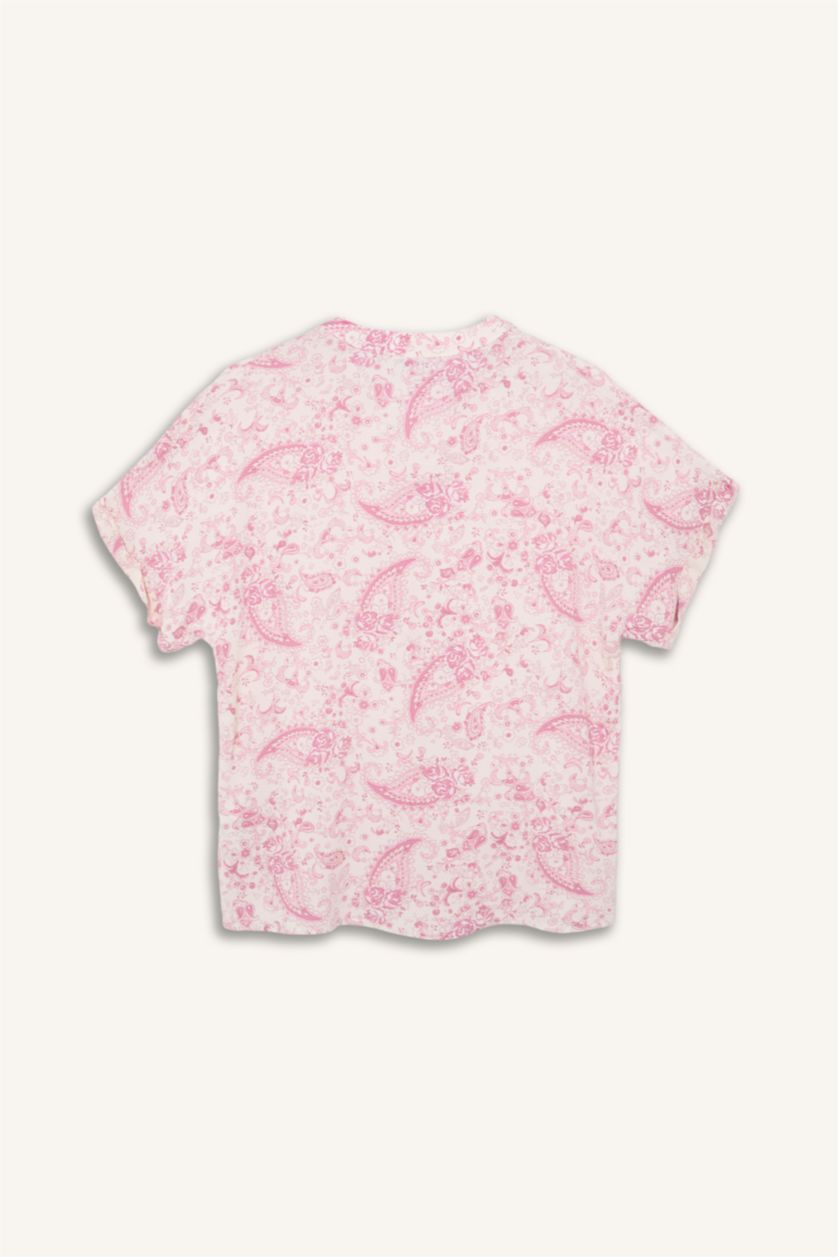 Women Stone Regular Fit Short Sleeve Shirt