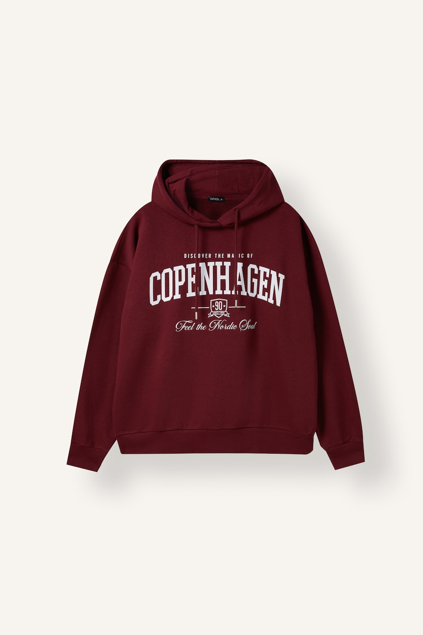 Әйелдерге Бордо Oversize свитшот