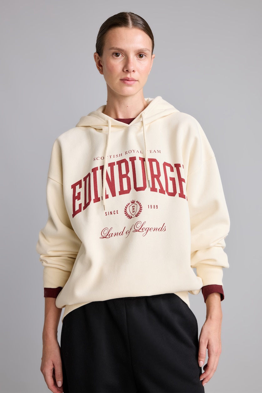 Женщины Песочный Свитшот Oversize