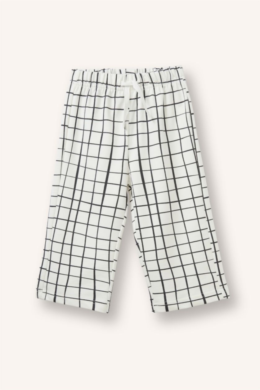 Baby Boys Ecru Regular Fit Trousers