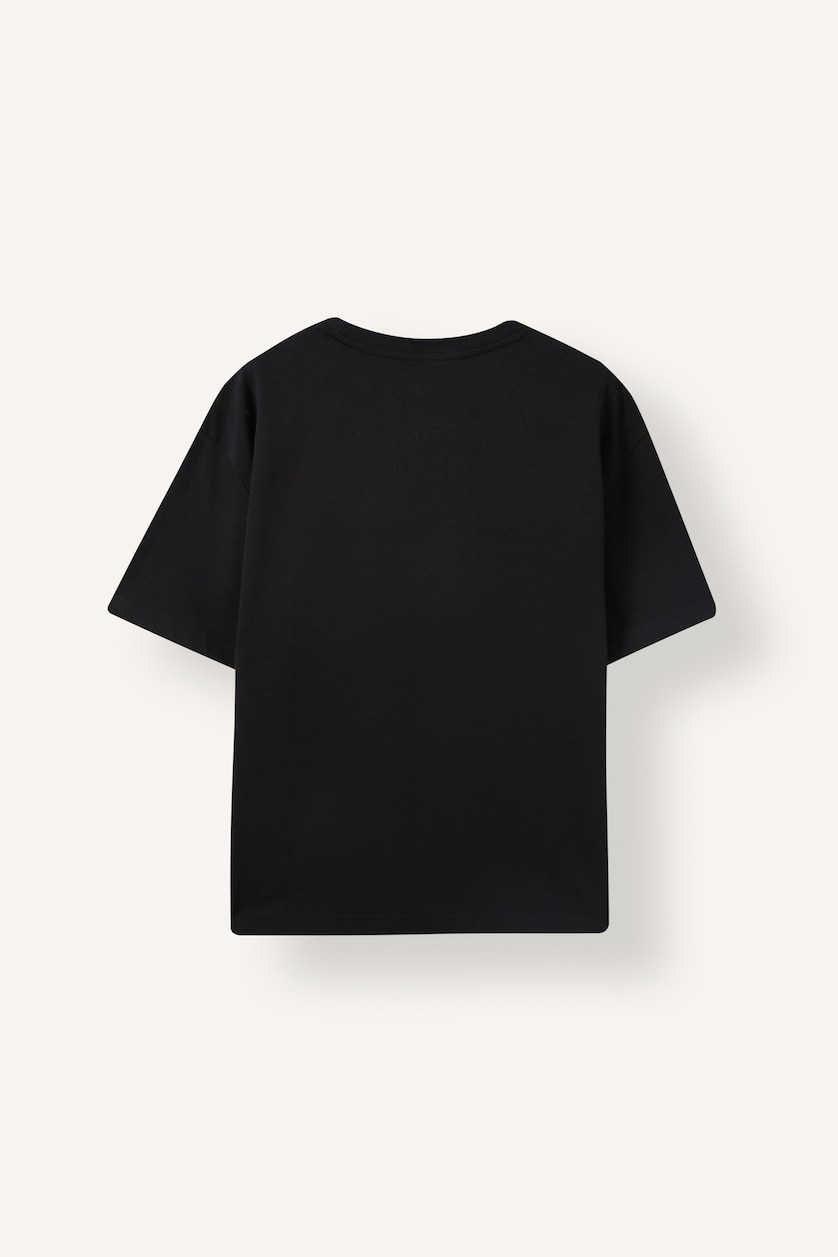 Men Black Regular Fit Short Sleeve T-Shirt