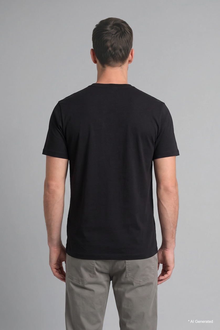 Men Black Short Sleeve T-Shirt