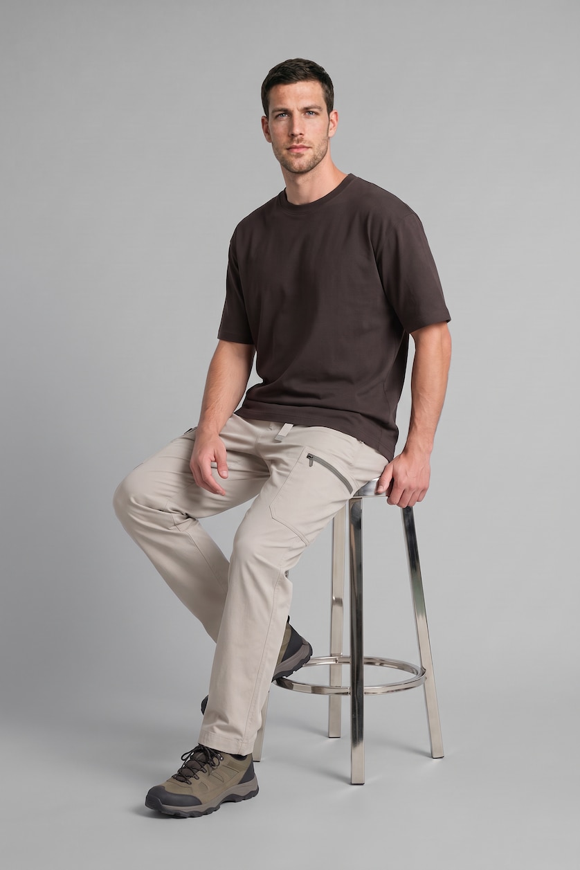 Men Brown Short Sleeve T-Shirt