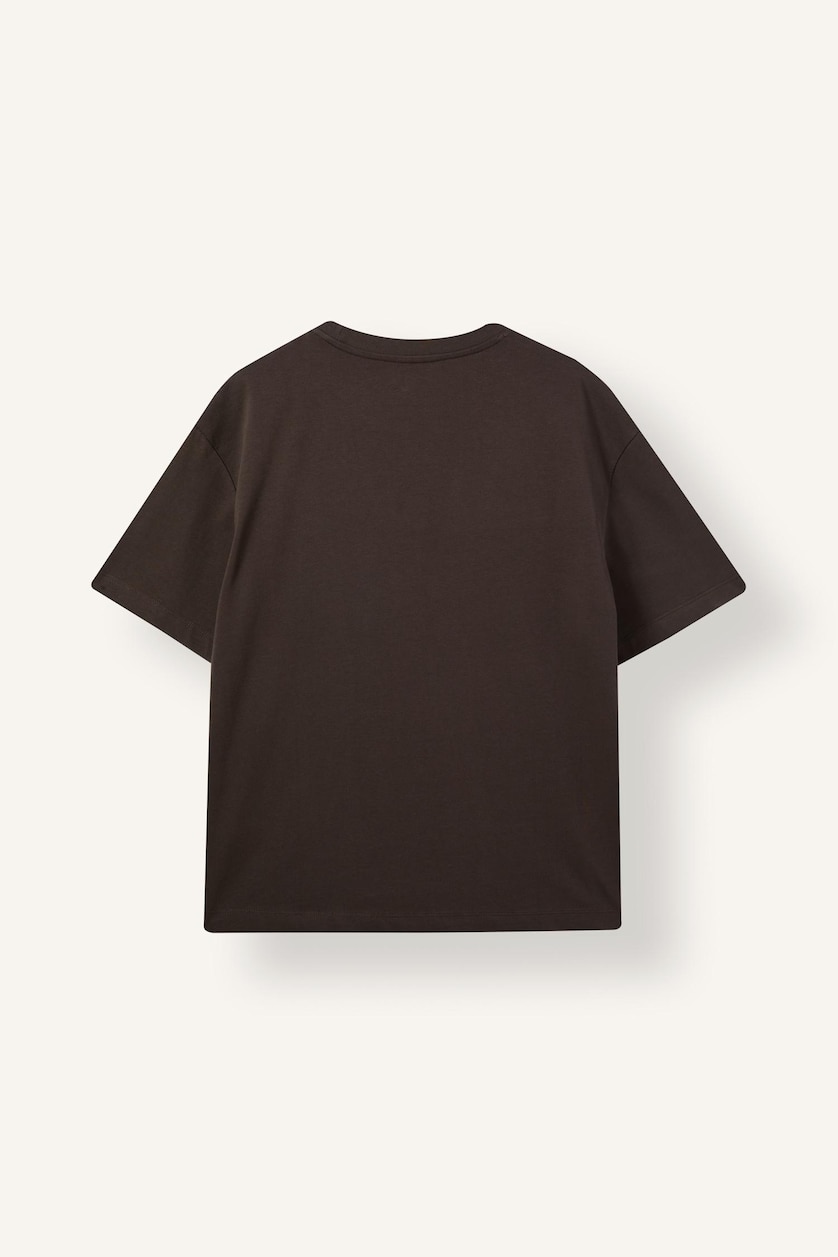 Men Brown Short Sleeve T-Shirt