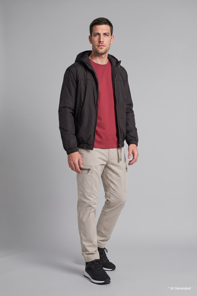 Erkek Bordo %100 Pamuk Regular Fit Bisiklet Yaka Baskılı Tişört