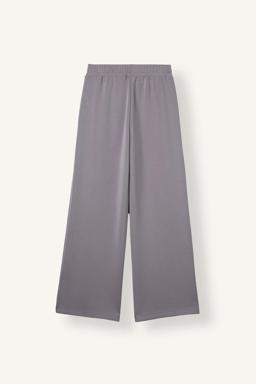 Kadın Açık Mor Geniş Paça Relaxed Fit Modal Eşofman Altı