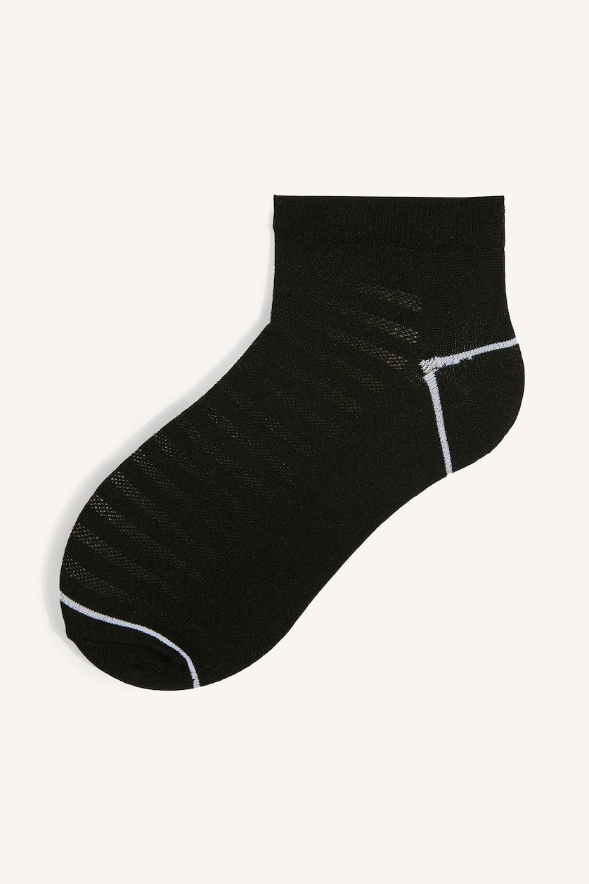Men Black 5 Piece Short Socks