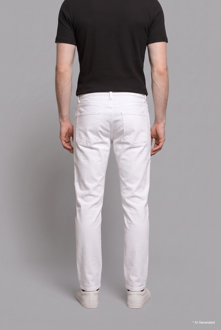 رجال أبيض Pedro Slim Fit Trousers