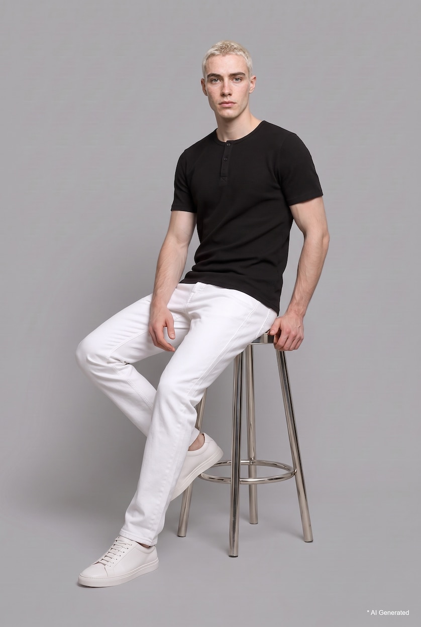 رجال أبيض Pedro Slim Fit Trousers