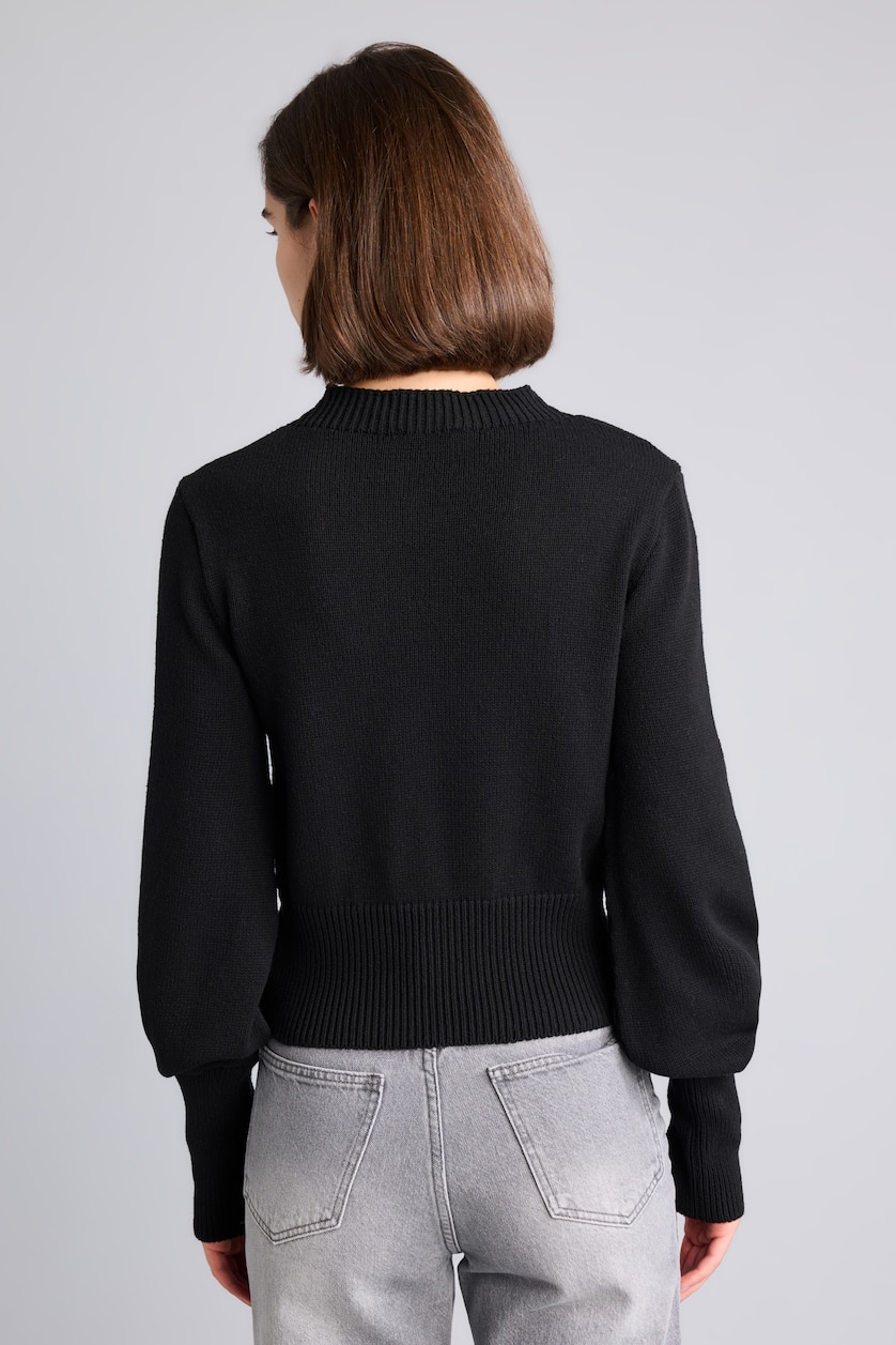 Women Black Regular Fit Cardigan