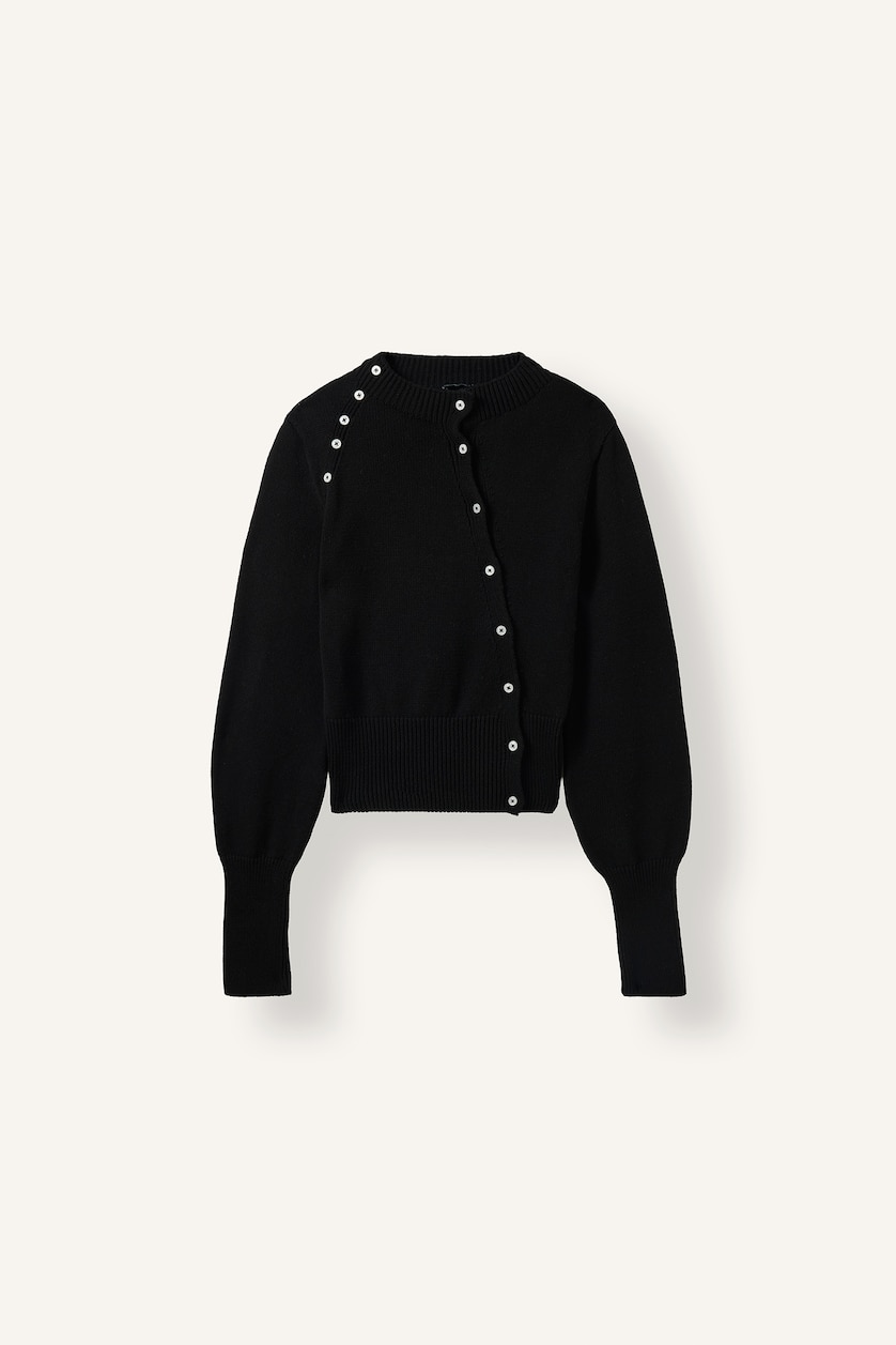Women Black Regular Fit Cardigan
