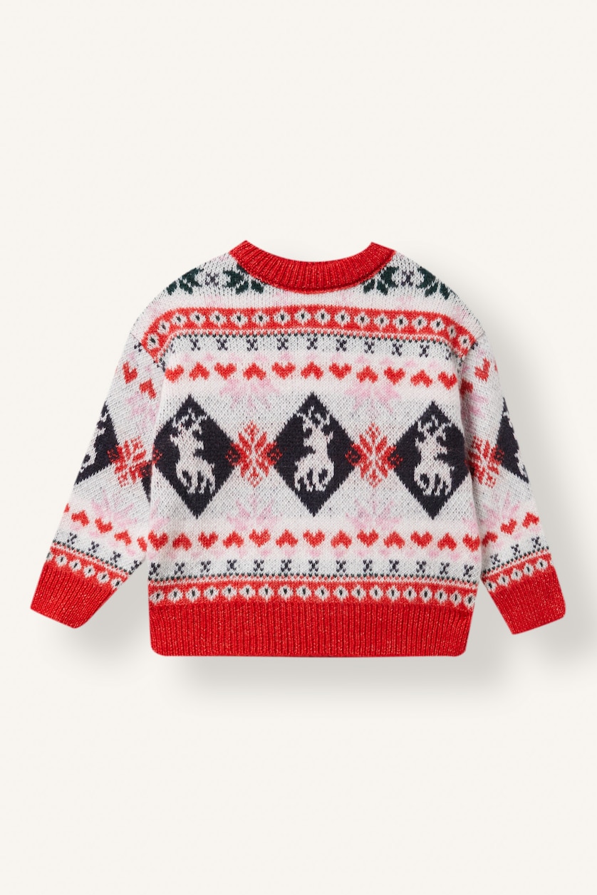 Baby Girls Ecru Baby Girl Regular Fit Crew Neck Pullover