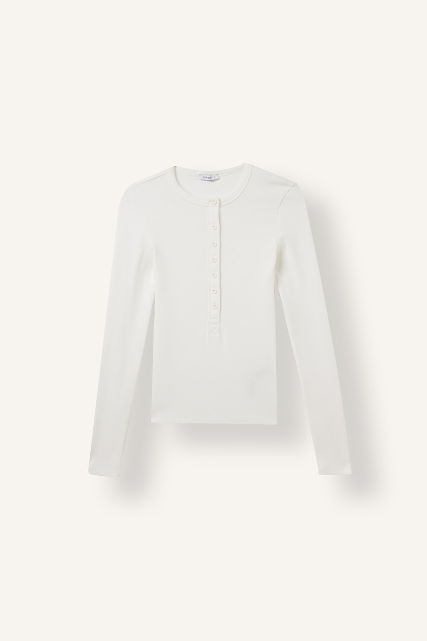 Women White Slim Fit Camisole Long Sleeve T-Shirt