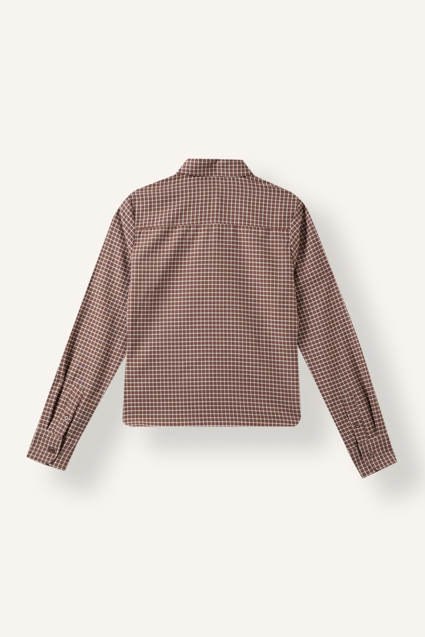 Women Brown Slim Fit Long Sleeve Shirt