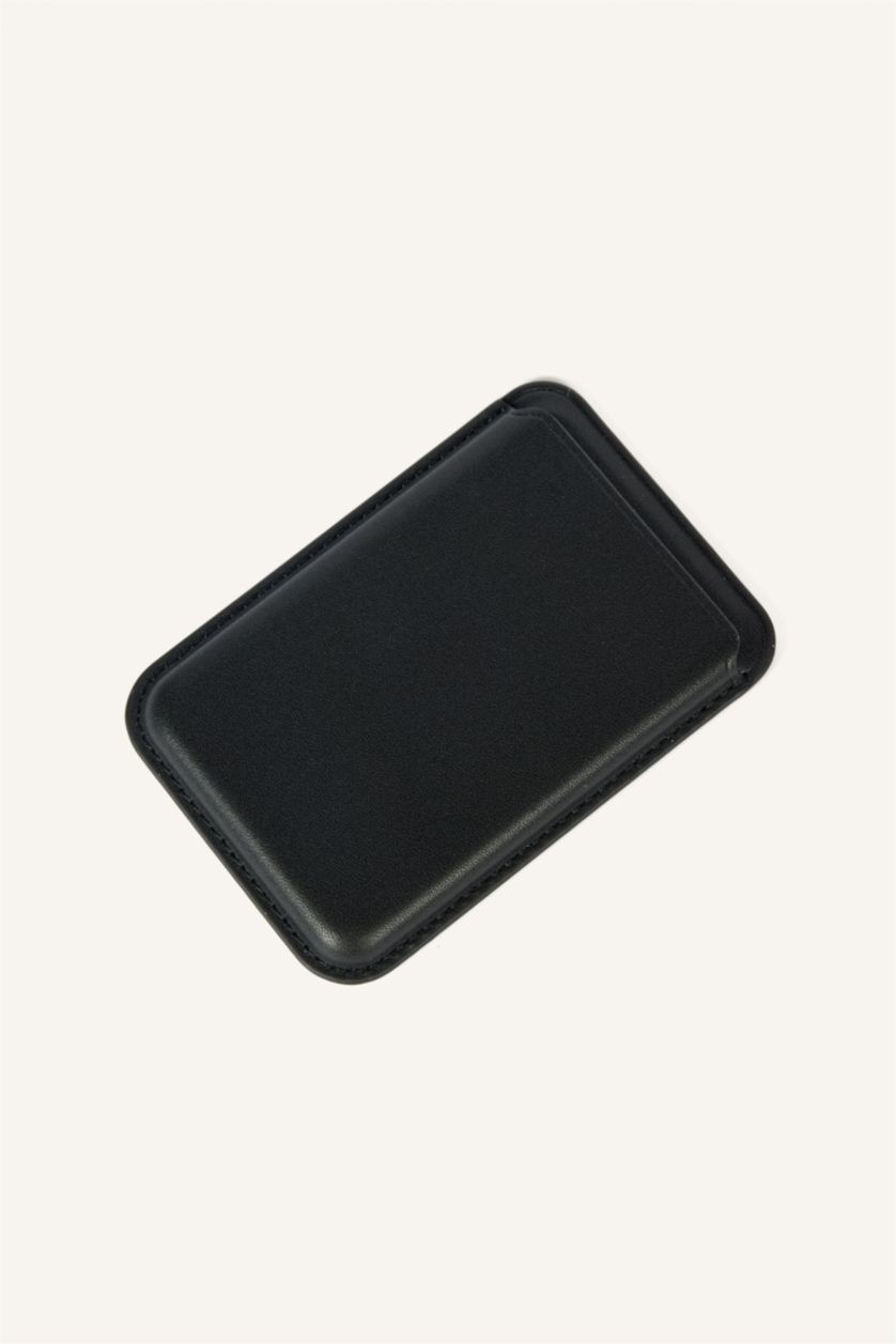 Men Black Man Business Card Wallet