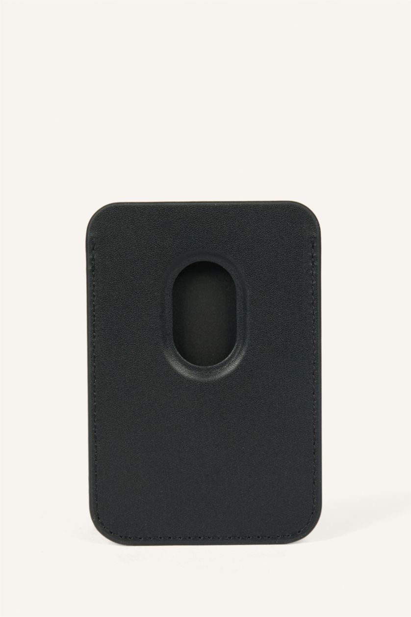 Men Black Man Business Card Wallet