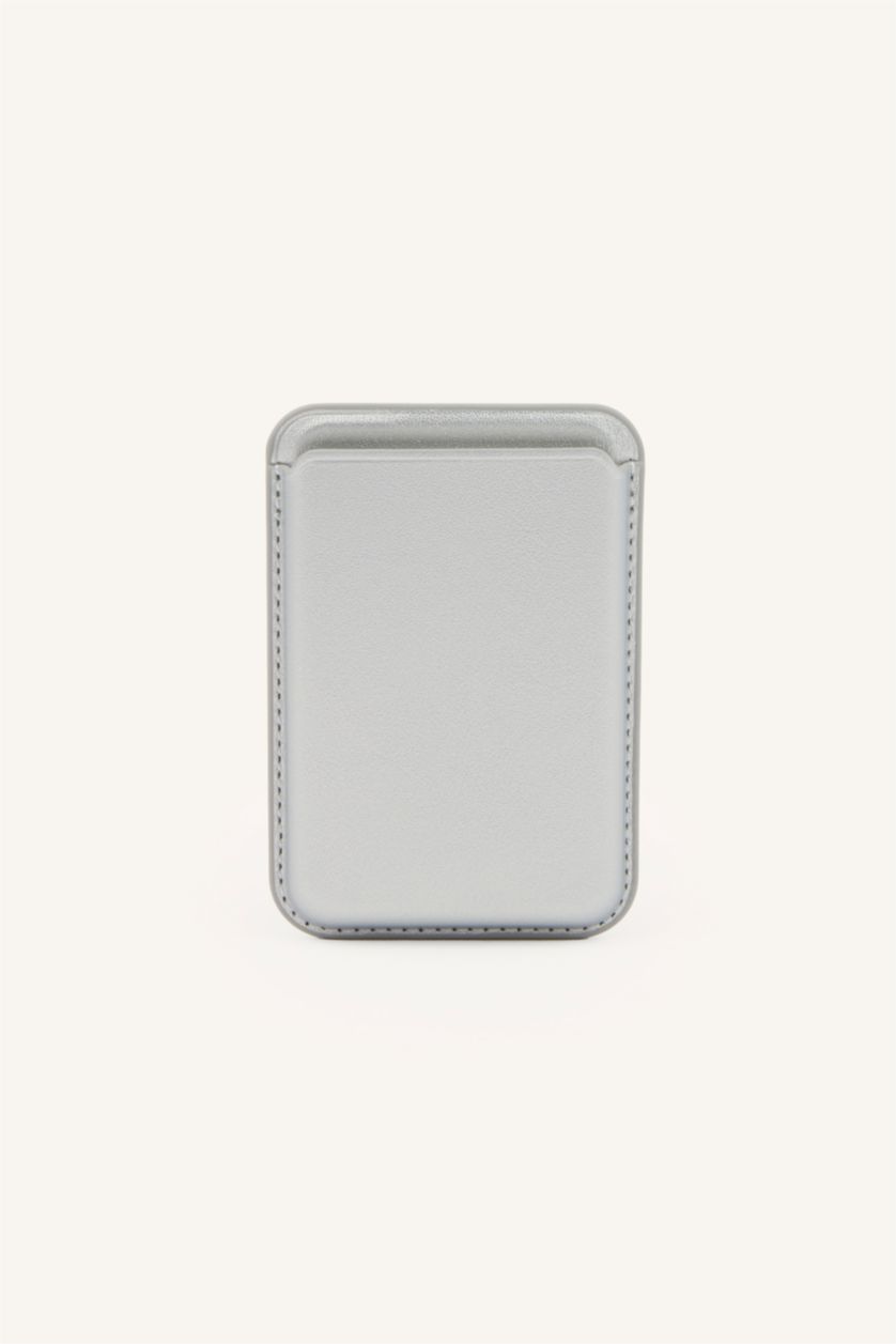 Erkek Gümüş Magsafe Unisex Suni Deri