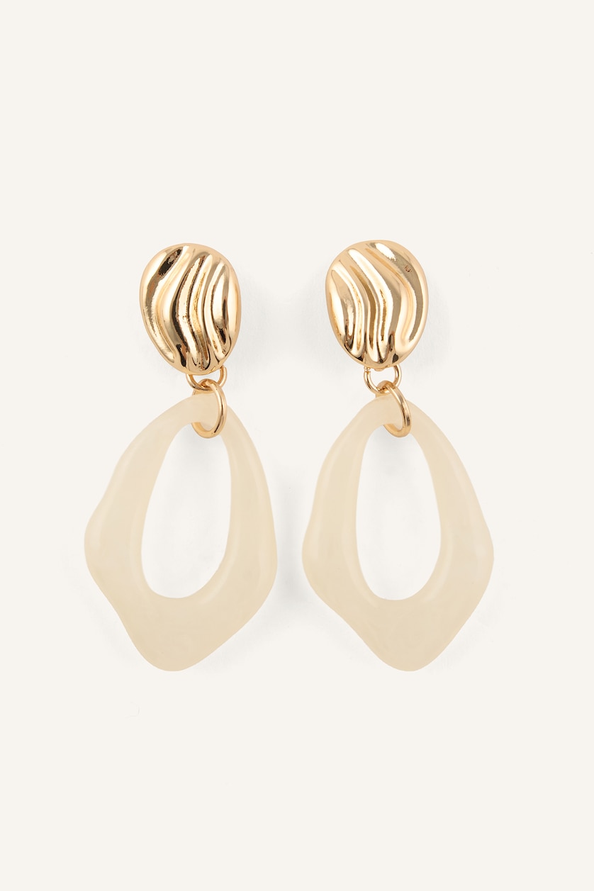 Women Beige Earring