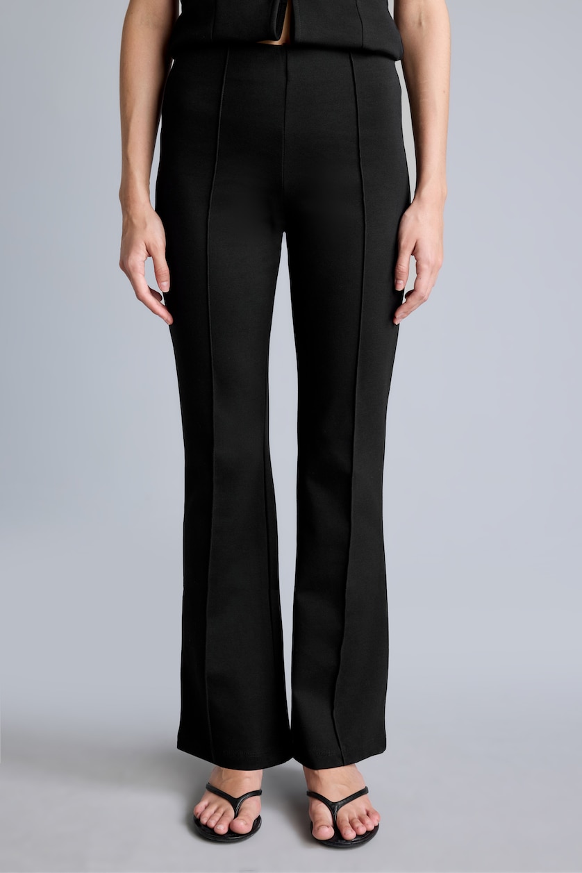 WOMAN Black Flare Trousers
