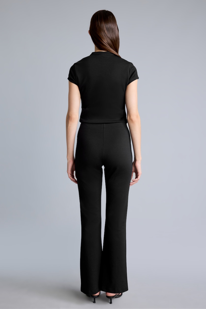 WOMAN Black Flare Trousers