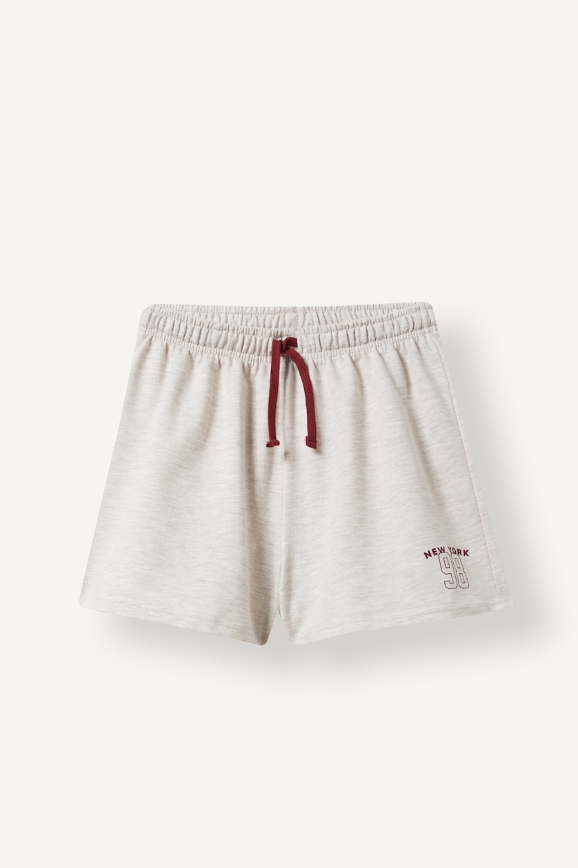 Women Beige Melange Regular Fit Shorts