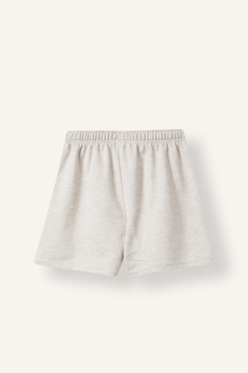 Women Beige Melange Regular Fit Shorts