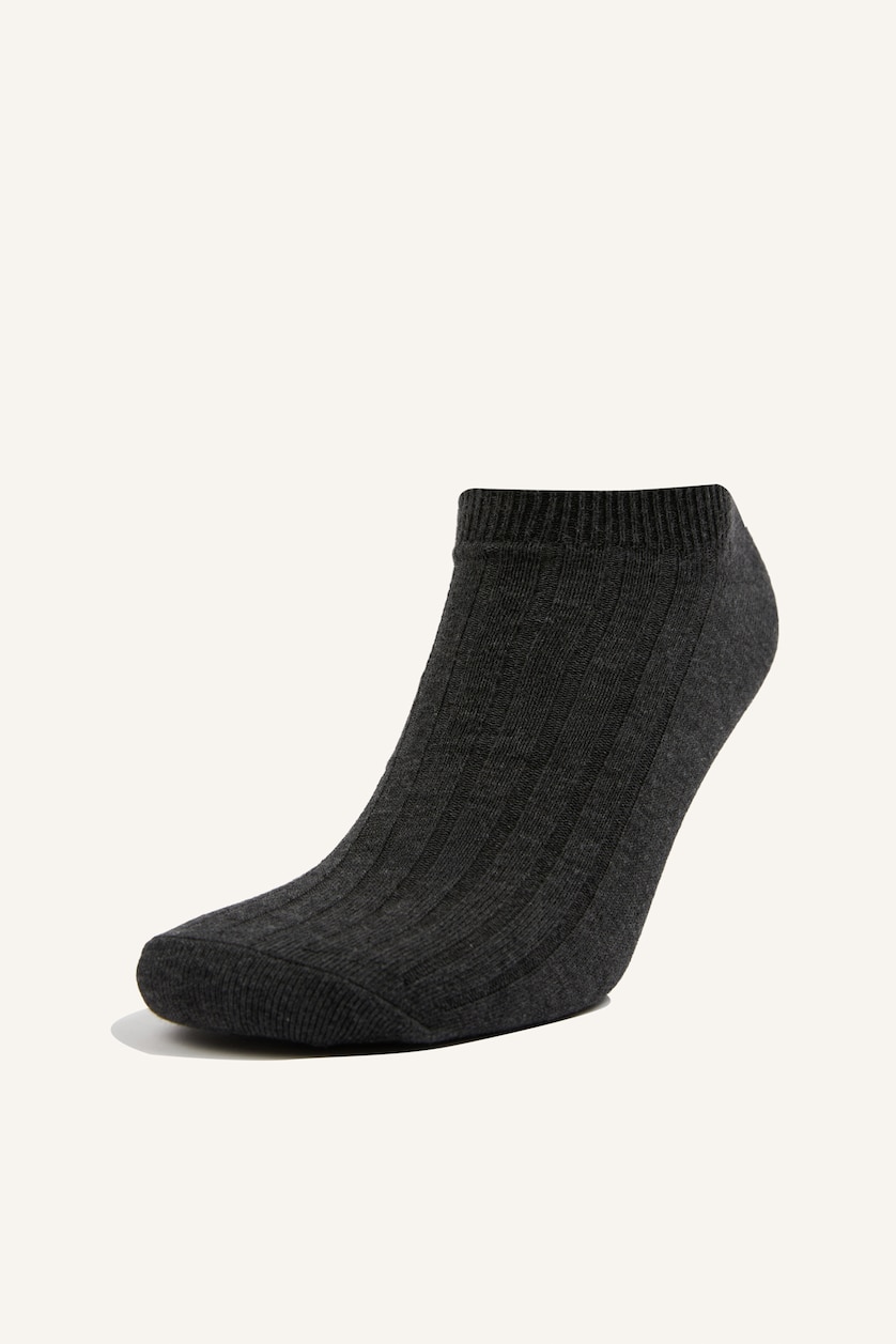 Men Mocha 5 Piece Short Socks