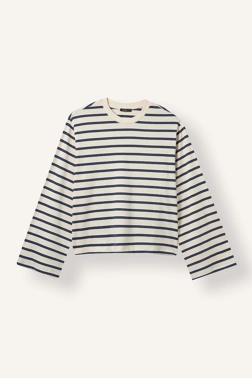 Woman Indigo Regular Fit Long Sleeve T-Shirt
