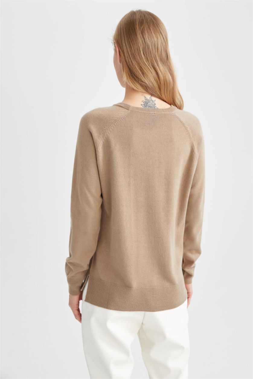 WOMAN Vison Relax Fit Crew Neck Sweater