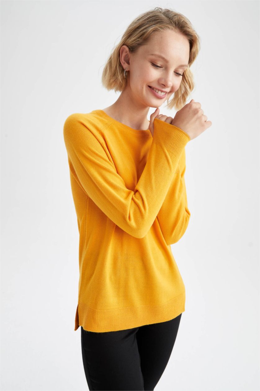 WOMAN Yellow Relax Fit Pullover