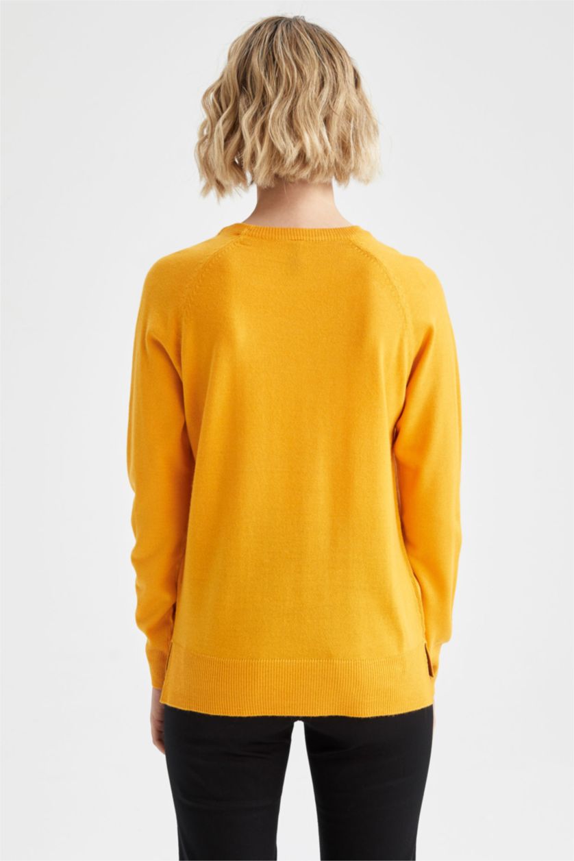 WOMAN Yellow Relax Fit Pullover