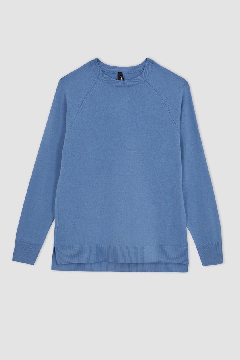 نساء أزرق Regular Fit Pullover