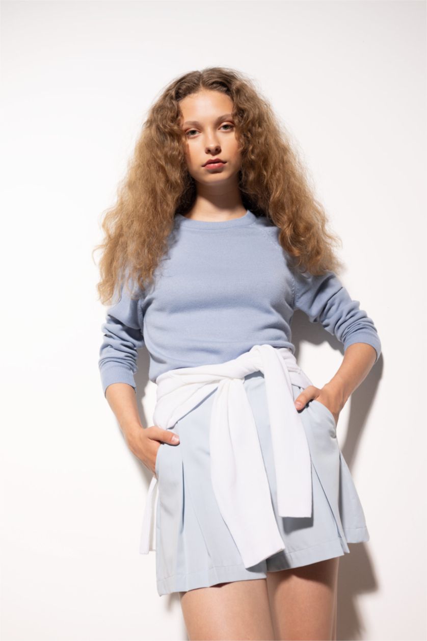 WOMAN Blue Relax Fit Knitwear Pullover