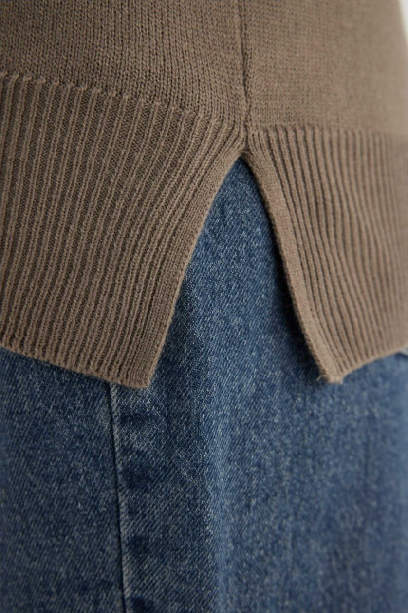 WOMAN Teak Regular Fit Crew Neck Pullover