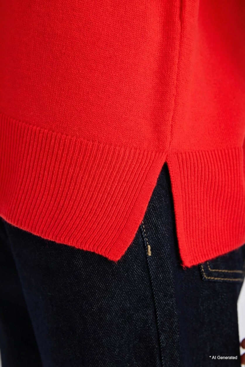 FEMME Rouge Pull Tricot