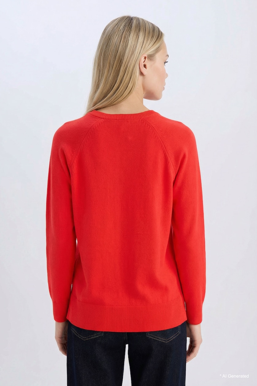 FEMME Rouge Pull Tricot