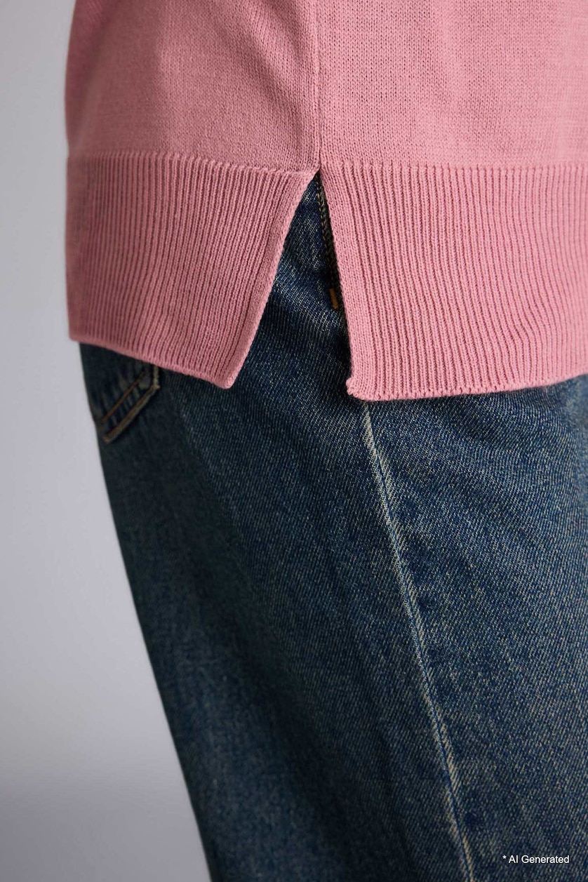نساء زهري غامق Relax Fit Pullover