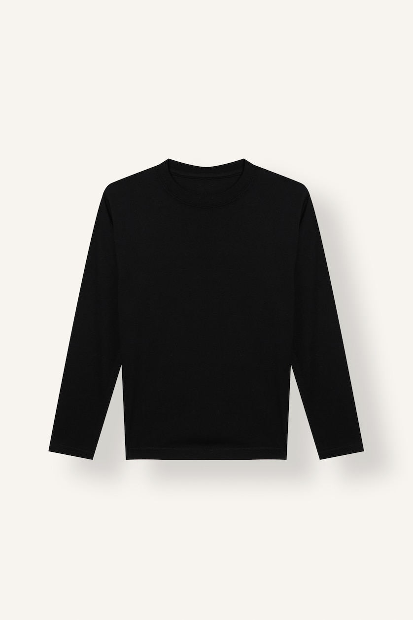 Women NAVY Relaxed Fit Basic Ultra-Soft Crew Neck Pullover