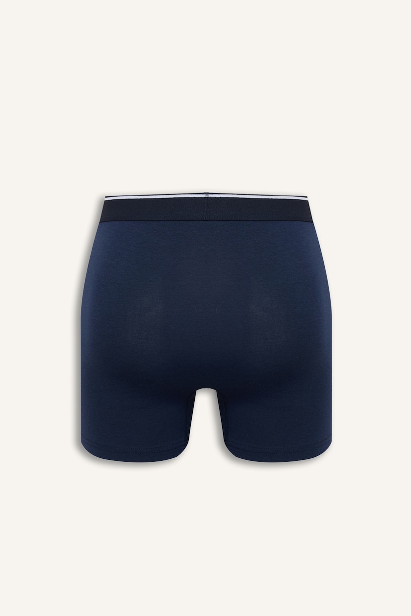 Erkek Lacivert Regular Fit Şeritli Modal 2'li Boxer