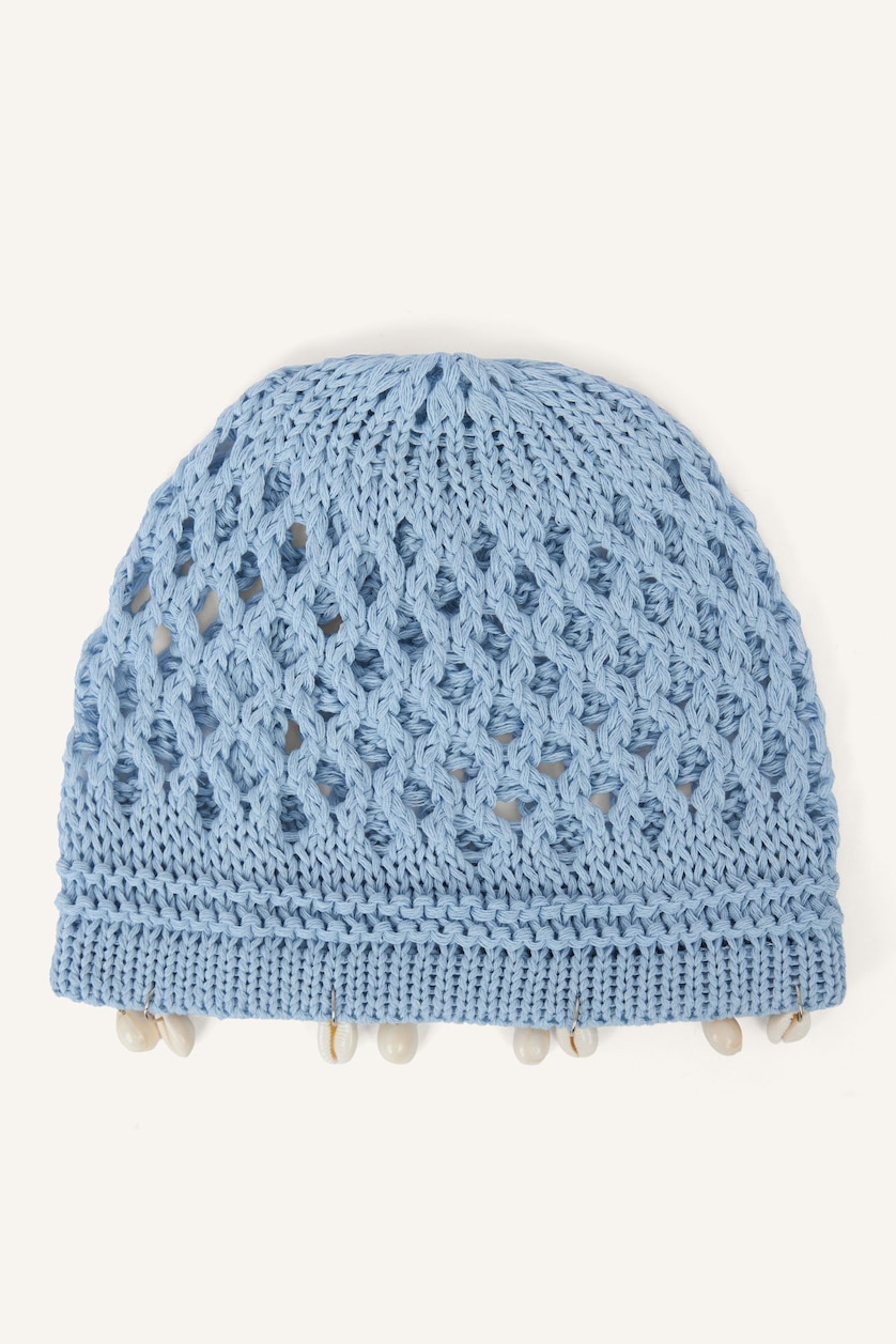 Women Blue Woman Crochet Hat