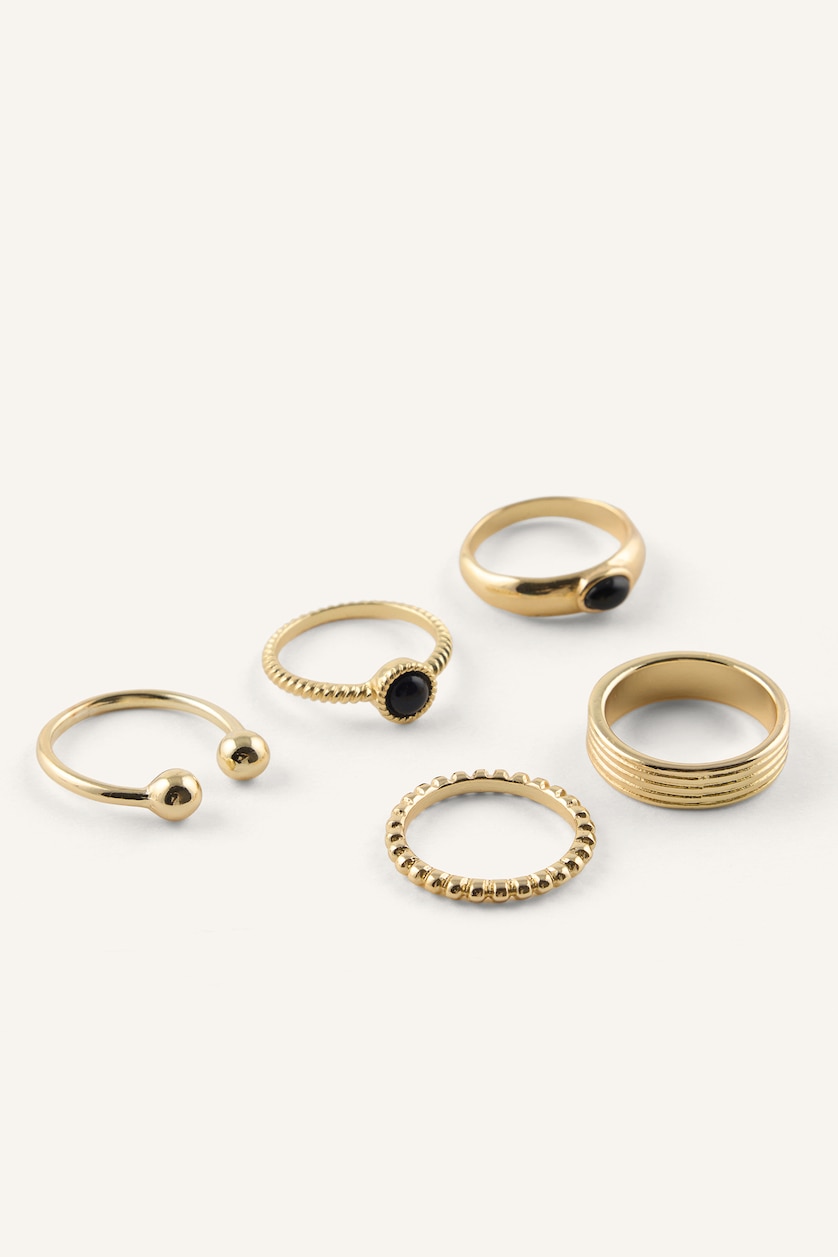 Women Altın 5 Piece Ring