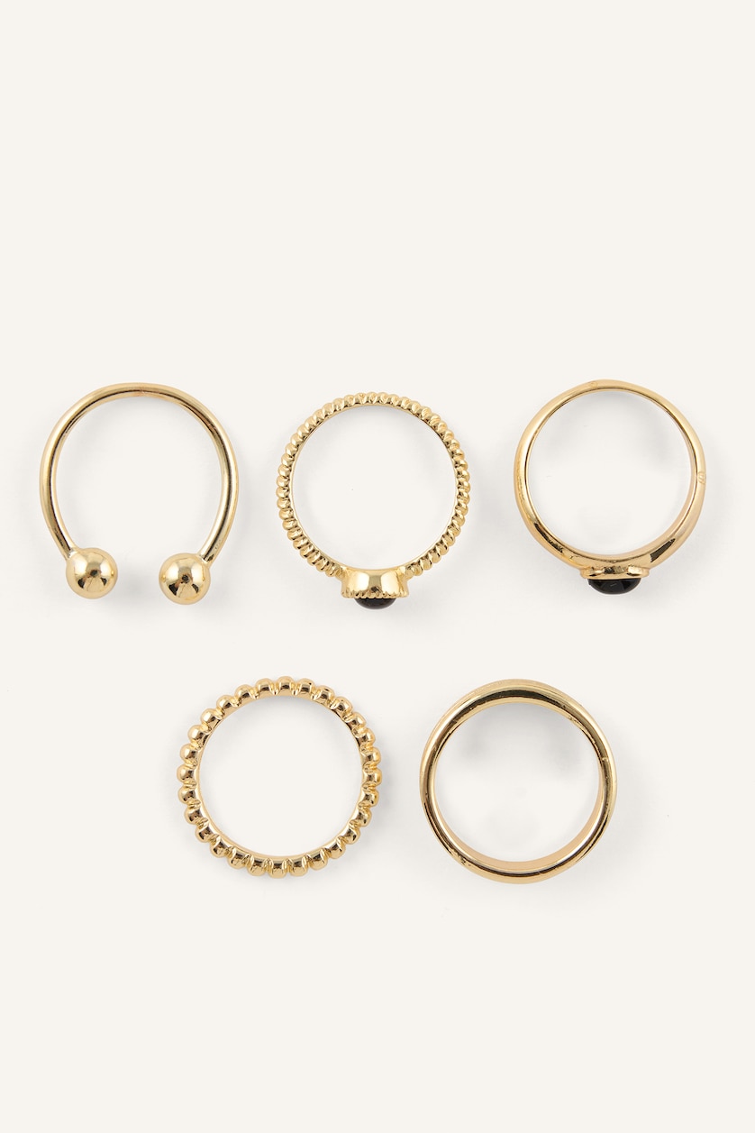 Women Altın 5 Piece Ring