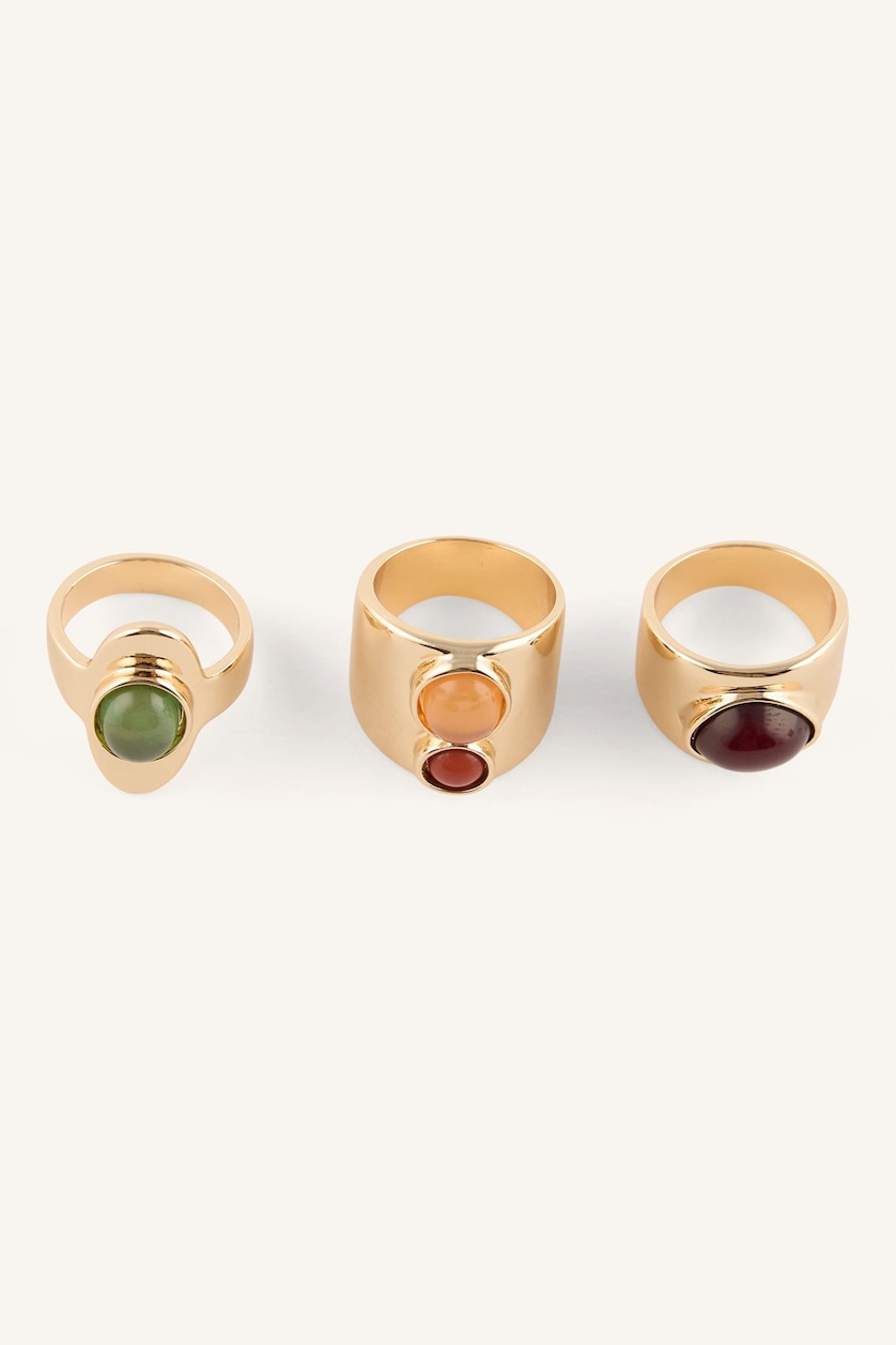 Women Altın 3 piece Ring