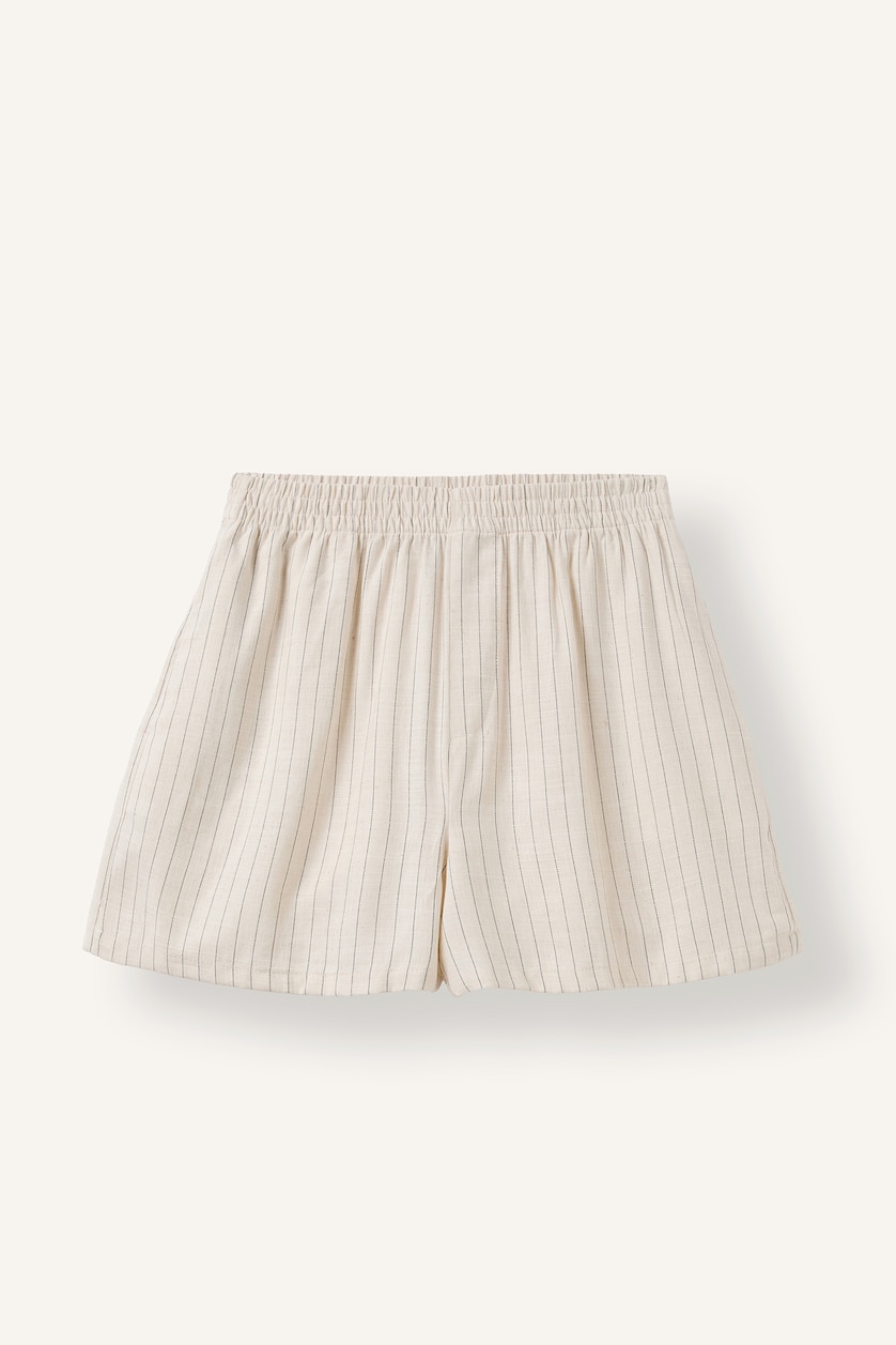 Women Doğal Açık Bej Linen Blended