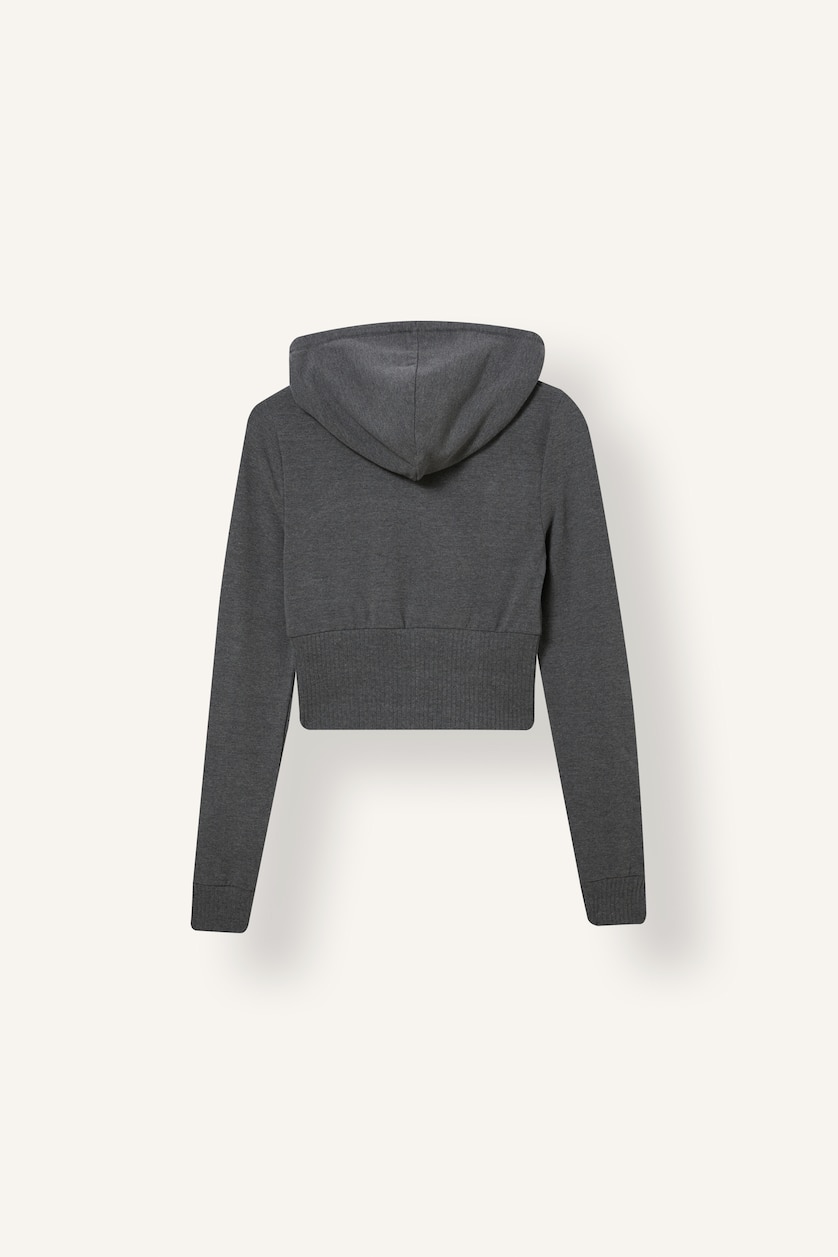 Women Grey Melange Slim Fit Cardigan